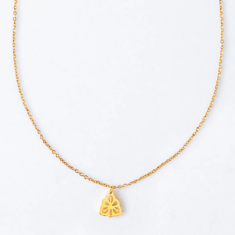 IRIS FEBRUARI BIRTHFLOWER NECKLACE